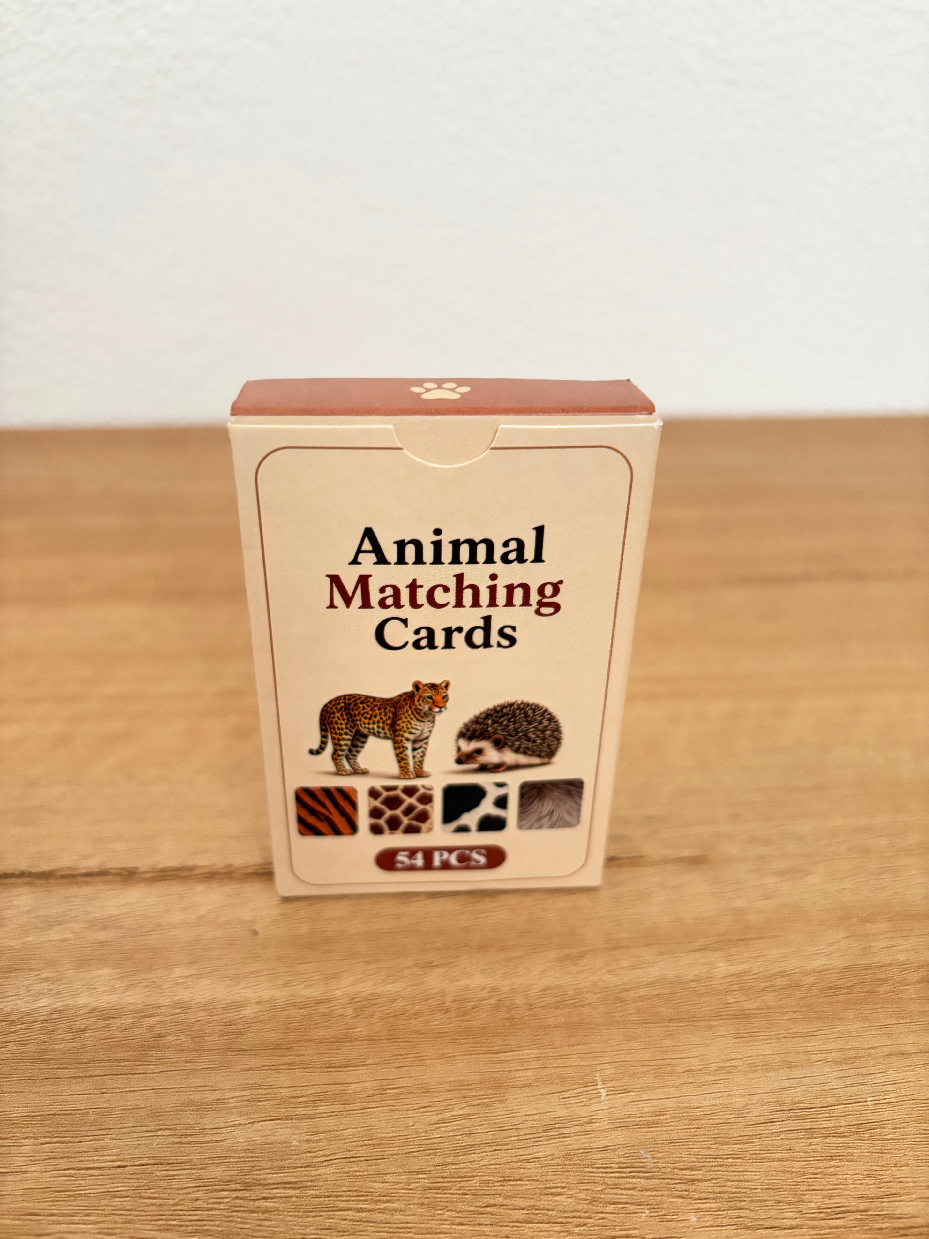 Jeu de cartes d’association Montessori – Animaux