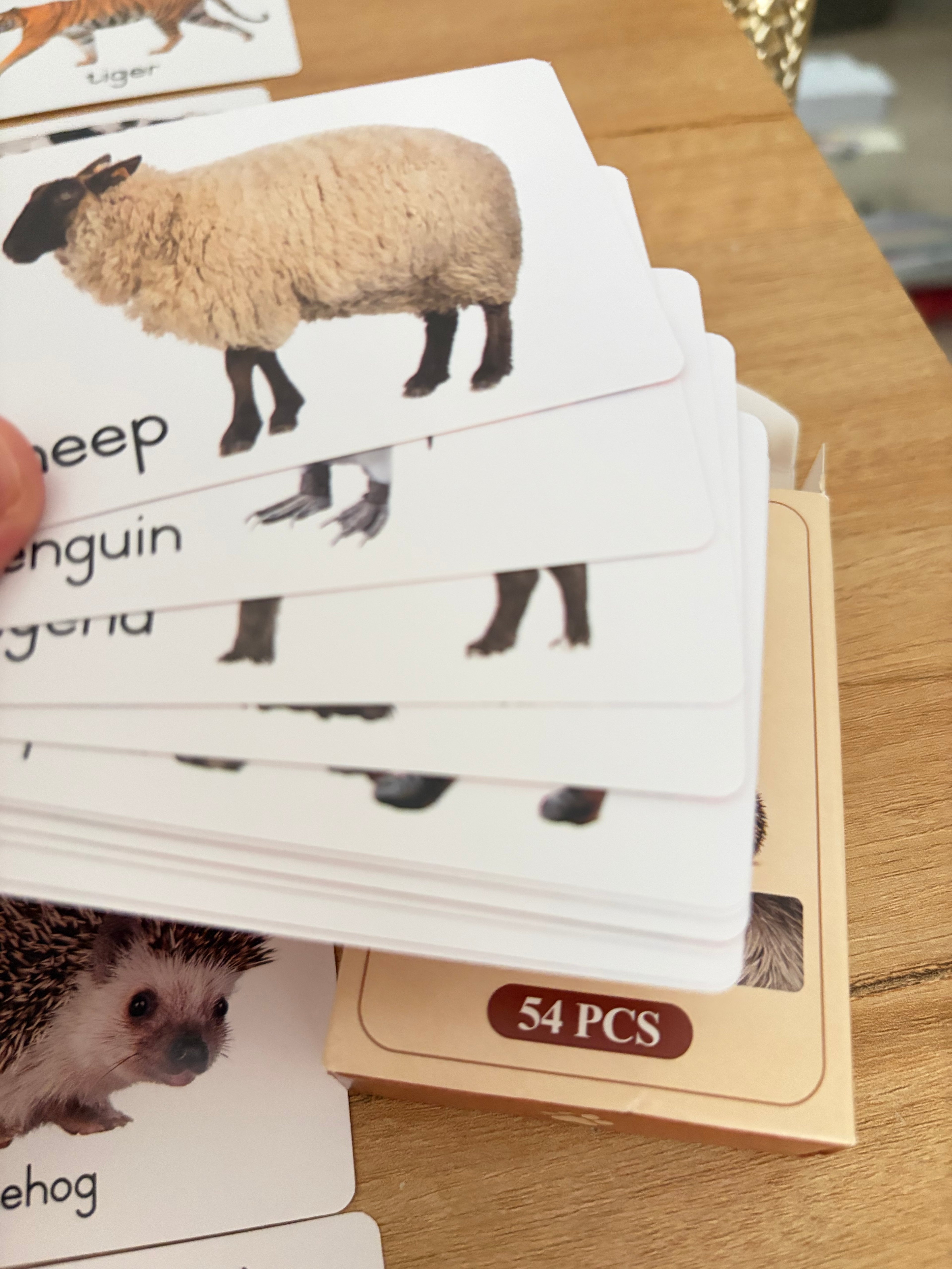 Jeu de cartes d’association Montessori – Animaux