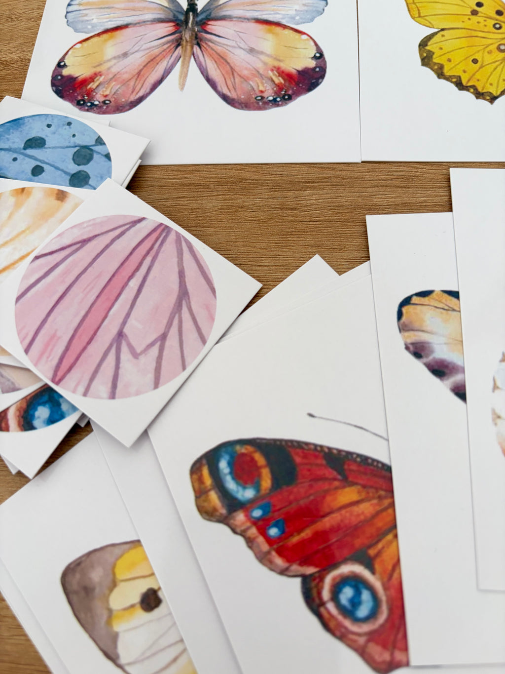 Jeu d’association papillons – 20 cartes + 20 mini cartes assorties
