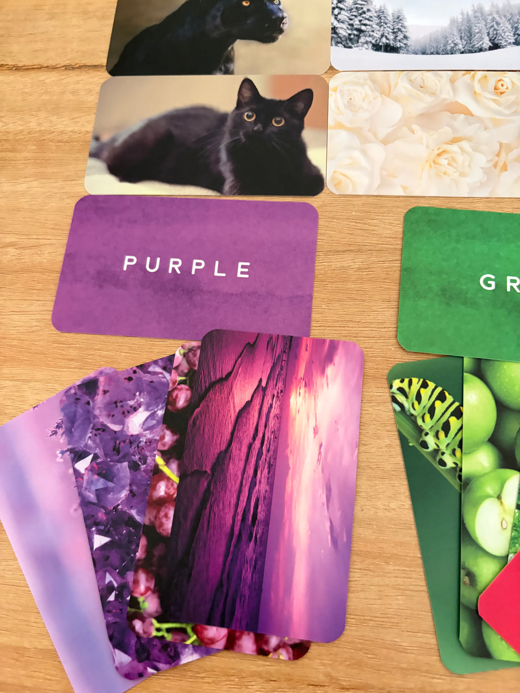 Jeu Montessori cartes couleurs – 40 cartes